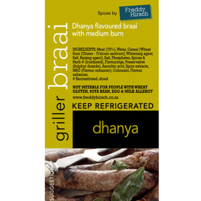Sausage - Dhanya Braai Griller Label image