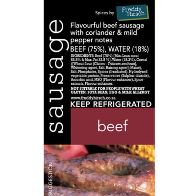Sausage - Beef Sausage Label image