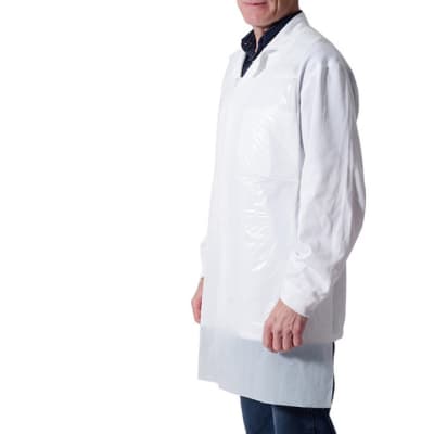 Butchers Requisites - Plastic Aprons White image