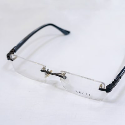 Rimless Eyeglass Frames  - Black image