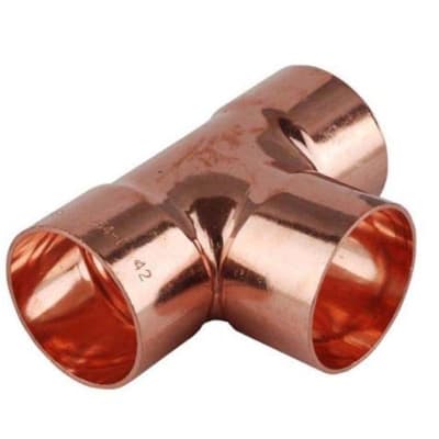 HVAC Copper Tee CxCxC fitting image