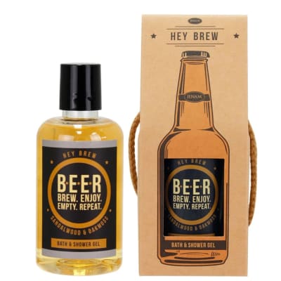 Hey Brew Bath & Shower Gel  - Sandalwood & Oakmoss 120ml image