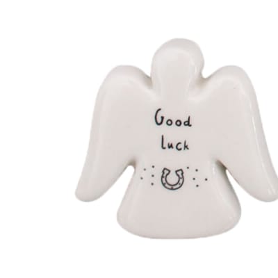 Sentiments Ceramic Angel Token - Good Luck image