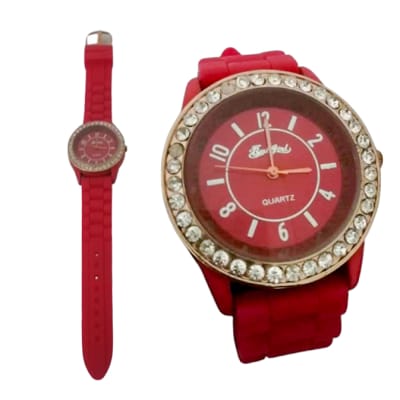 B.D Stunna Red & Silver Watch image