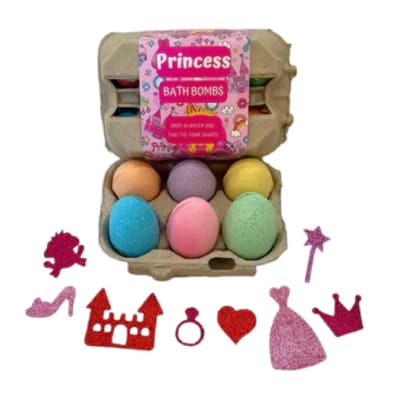 Princess Bath Bombs Egg Box image