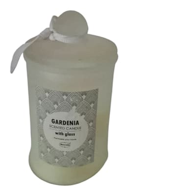 Gardenia Glass Scented Candle image