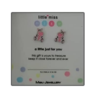 Happy Hippos Stud Earrings - 925 Sterling Silver image