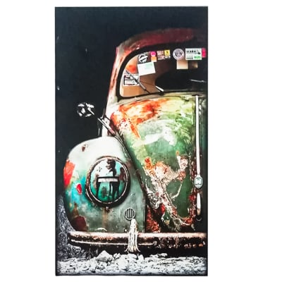 Vintage Style Wall Art  - Rusty Volkswagen Beetle image