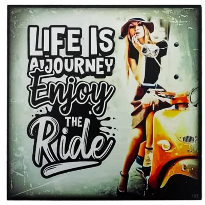 Wall Art  - Life Is a Journey, Enjoy the Ride image