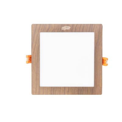 Medium Square Wooden Indoor LED Light image