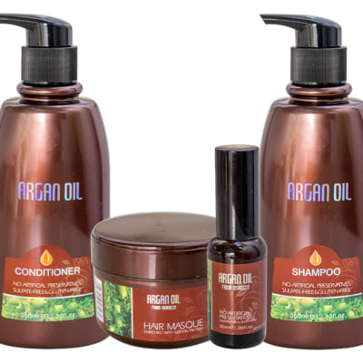 Natural Argan Oil Hair Treatment Gift Set image