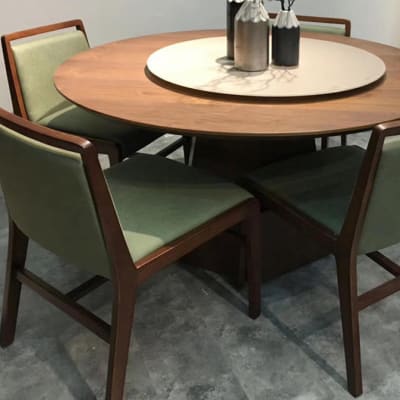 Round Dining Table with set of Four Chairs- AA65 image