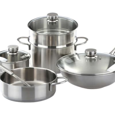 Stainless Steel Pot Set of nine - 30647135640 image