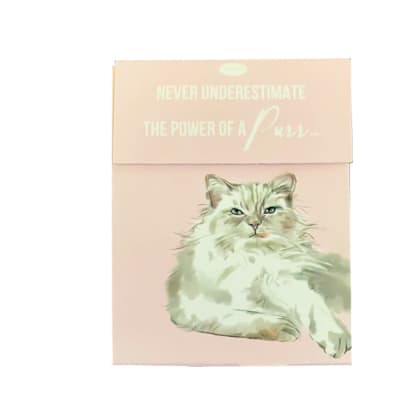 Paws For Thought Magnetic Notepad - Never Underestimate The Power of a Purr image