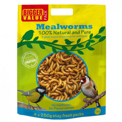 Bird Food - Mealworms Bag 1kg image