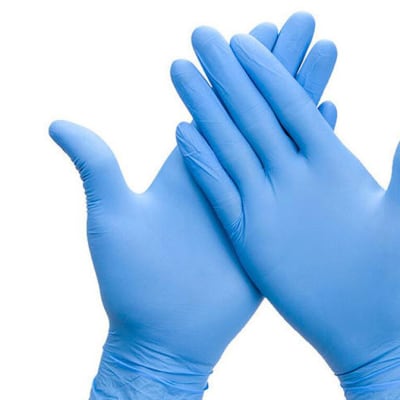 Protective latex gloves image