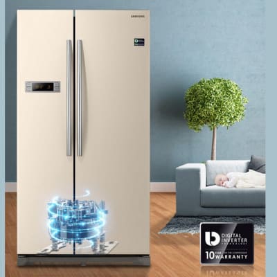 Refrigerators - Samsung side-by-side 545L 565L Refrigerator - Model RS542NCAESK image