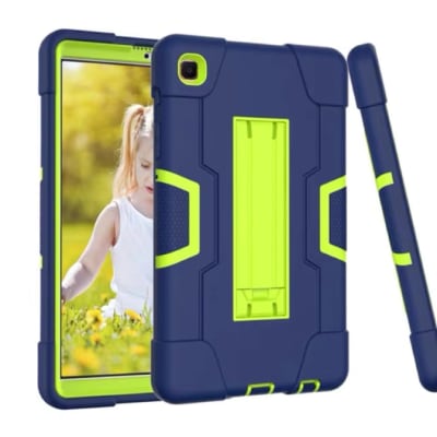 Shock Proof Case for Samsung Galaxy Tab A7 Lite -  Navy Blue & Green image