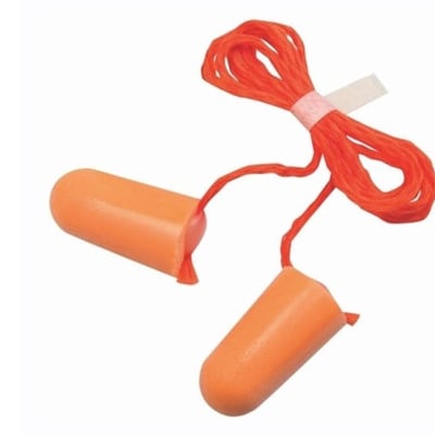 Hearing Protection - Disposable Foam Corded Ear Plugs  image