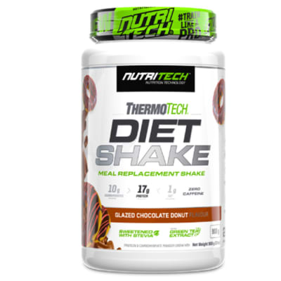 Thermotech Diet Shake  Meal Replacement Glazed Chocolate Donut Flavour 908g image