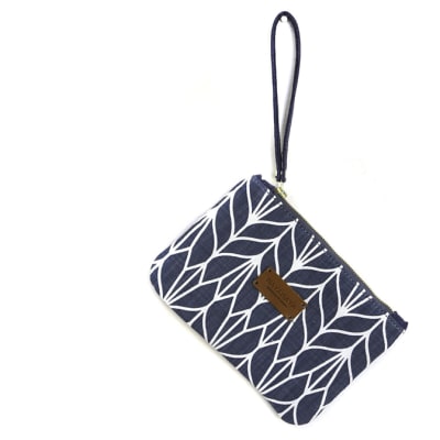 Two tones cotton fabric pouch image
