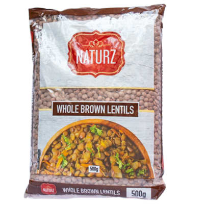 Naturz Whole Brown Lentils  - 10 X 500g image