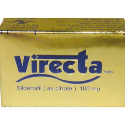 Virecta  Sildenafil Citrate 100mg Erectile Dysfunction Treatment  Tablets image