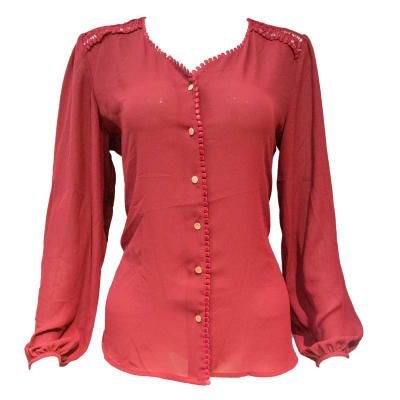 Formal Office Top maroon image