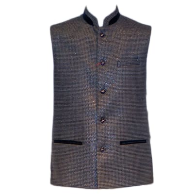 Modi Waist Coat Shiny Blue image
