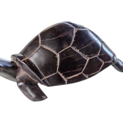 Wooden Carvings Reptile Black Tortoise  image