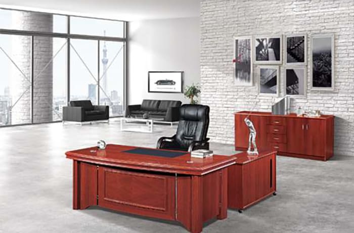 1.8 Metre Solid Wood Executive Desk - Mahogany