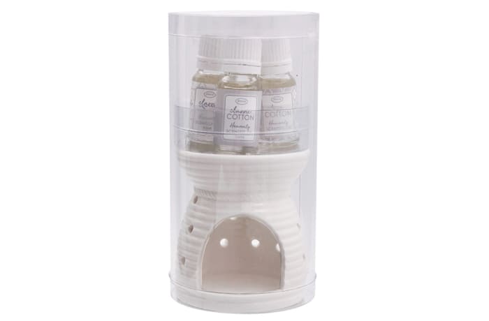 Classic Cotton Ceramic Oil Burner Set