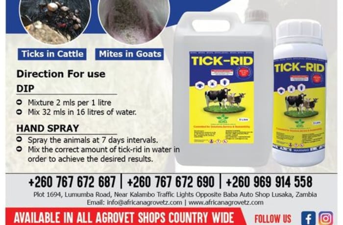 Tick Rid a solution for ticks in your animals!! image