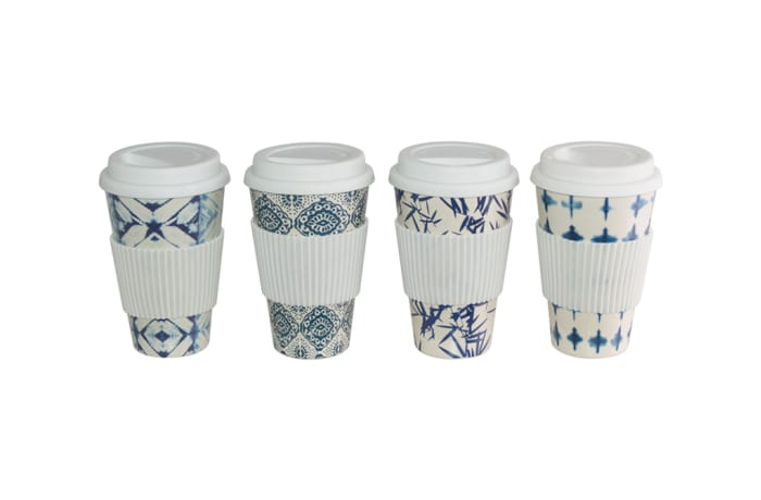 Bamboo Azure Blue Travel Mug - 14cm