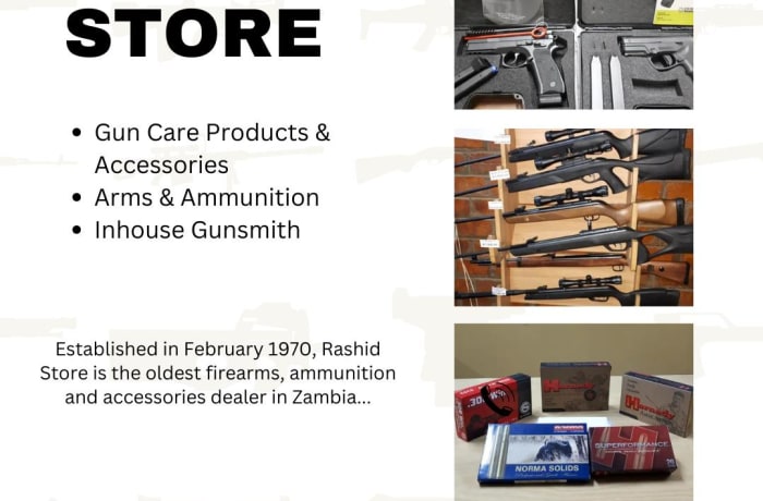 Rashid Store has a large range of firearms, ammunition and accessories image