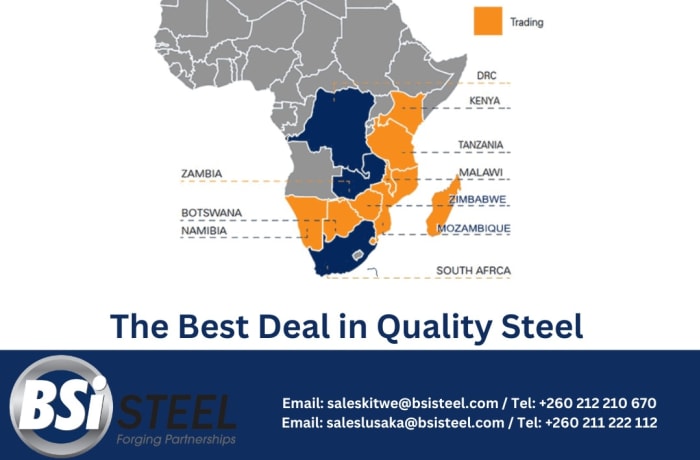 Take a look at BSi Steel Zambia African footprint!  image