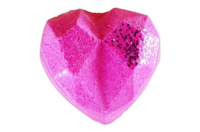 Diamond Pink Heart Bath Bomb