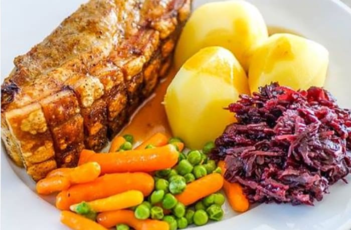 Roasted Beef With Boiled Potatoes