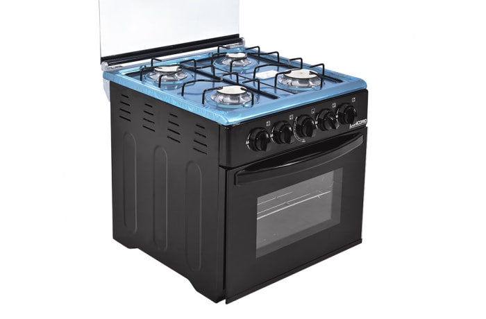 Black Four Plate Gas Stove