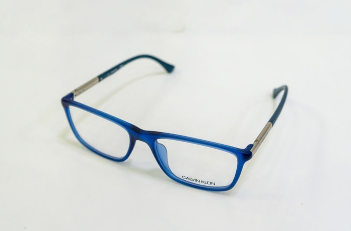 Full-Rim Eyeglass Frames  - Blue & Silver