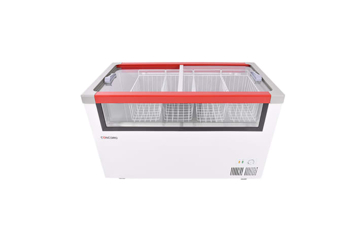 Commercial Small Glass Top Chest Freezer