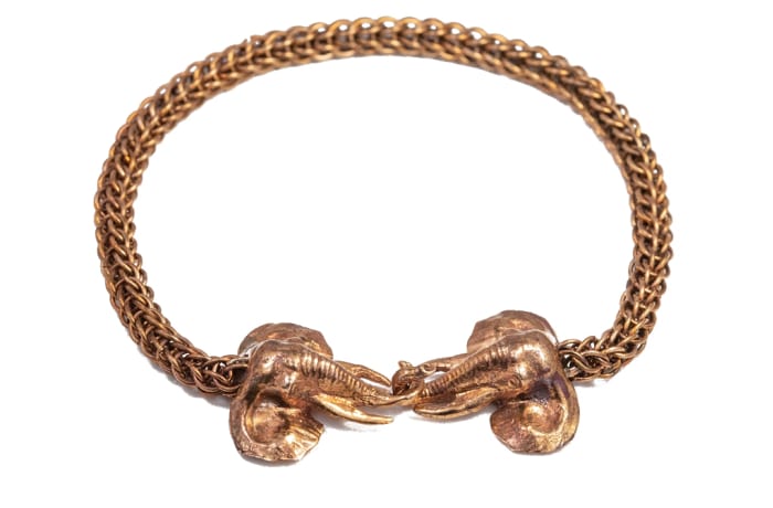 Elephant  Copper  Bracelet 