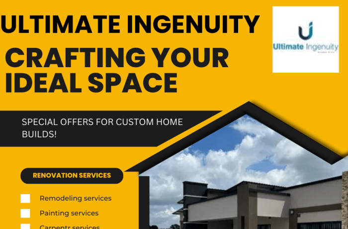 Looking to build a small starter home or a luxurious mansion, Ultimate Ingenuity Zambia has the expertise image