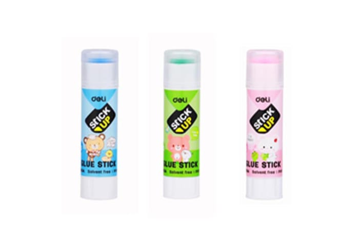 Deli Glue Sticks  8g Assorted Colours 7165a