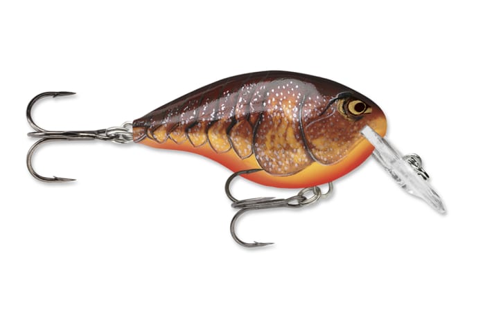 Fishing Lures - DT® (Dives-To) Series - Dark Brown Crawdad, Length 2inch, Running Depth 4ft