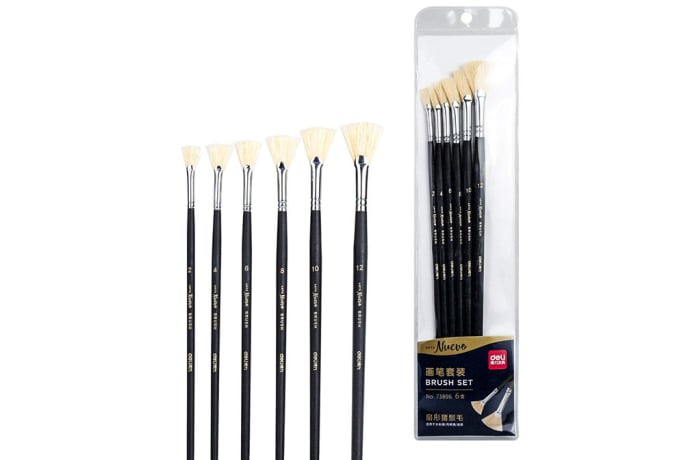 Nuevo Paint Brush Set  Fan Bristle Fibre  W73896