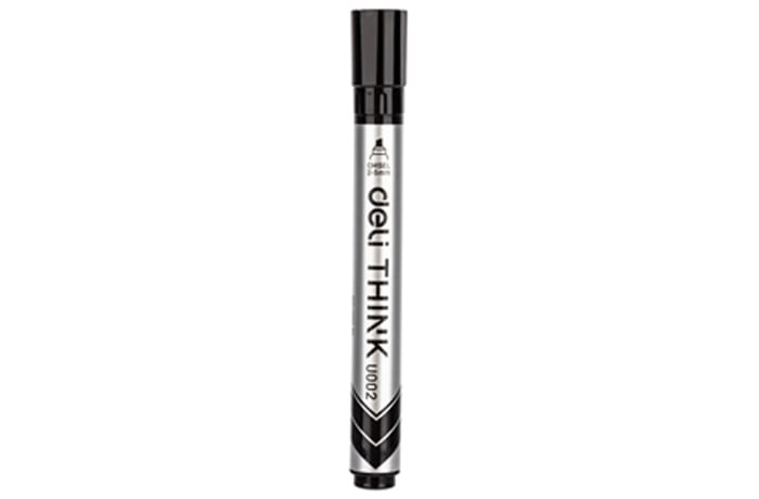 Think Dry Erase Whiteboard Marker  2-5mm Chisel Tip Black Eu00220