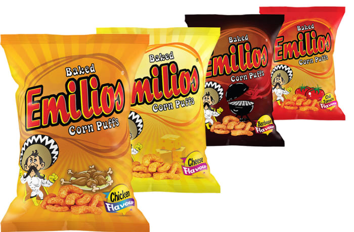 Baked Emilios  Corn Puffs Assorted 50 X 14g  