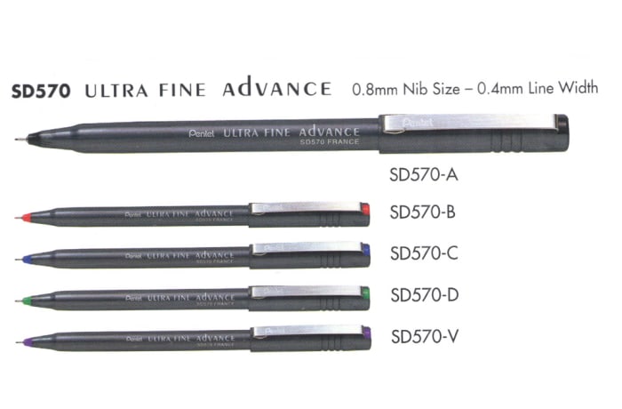 Fibre Tips - SD570 Ultra Fine Advance