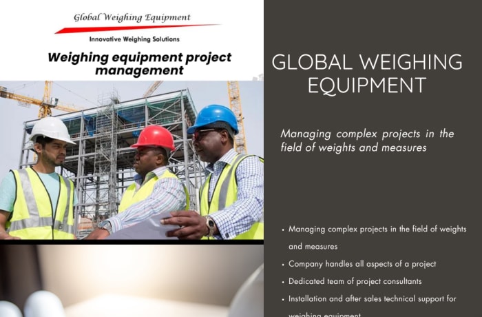 Managing complex projects in the field of weights and measures image